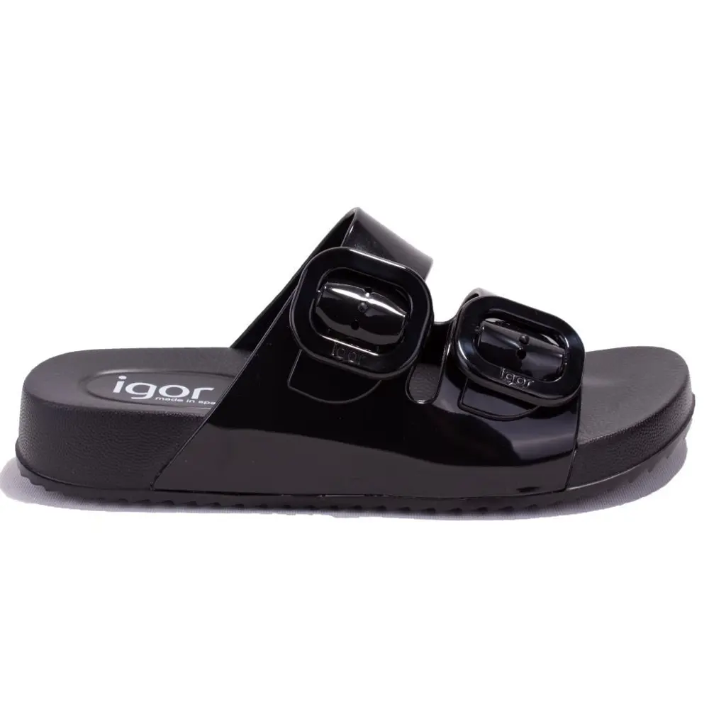 Igor S10334 Habana Brillo Siyah Rugan Ortopedik Günlük Kadın Terl