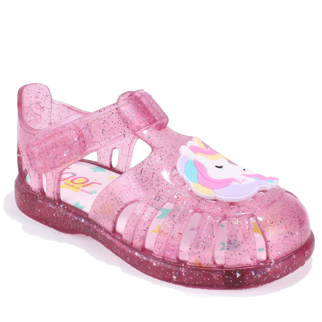 İgor  S10341 Tobby Unicornio Fuşya Şeffaf Ortopedik Günlük Kiz Çoc
