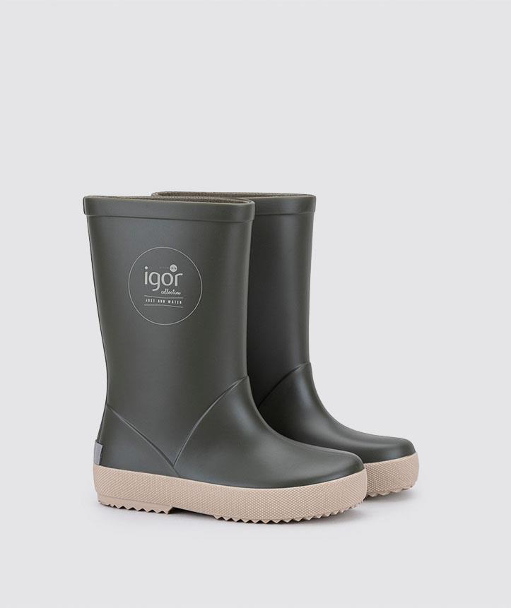 İgor  Splash Dk Kaki - Beige Yağmur Çizmesi W10292-042