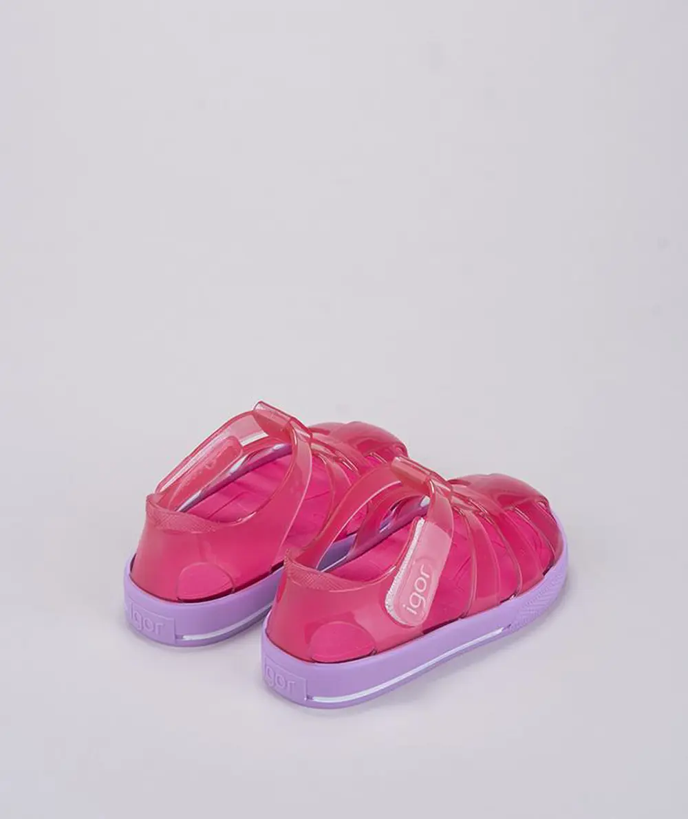 IGOR Star Bicolor Kırmızı Mor Çocuk Sandalet S10270-018