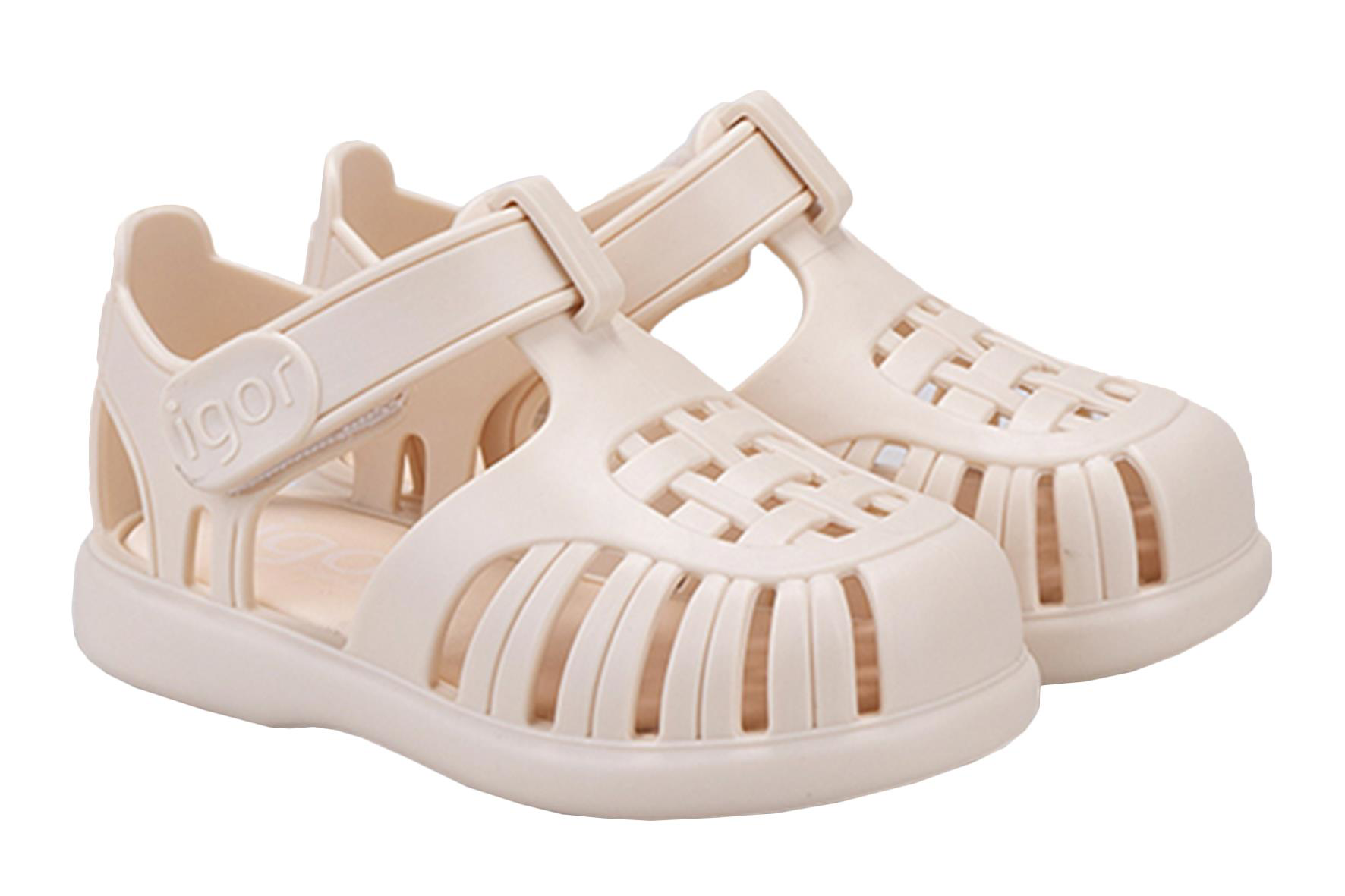 İgor  Tobby Solid Çocuk Fildişi Sandalet S10271-079