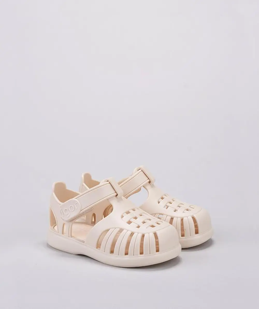 IGOR Tobby Solid Çocuk Fildişi Sandalet S10271-079