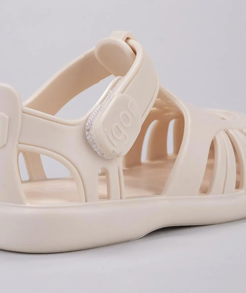 IGOR Tobby Solid Çocuk Fildişi Sandalet S10271-079