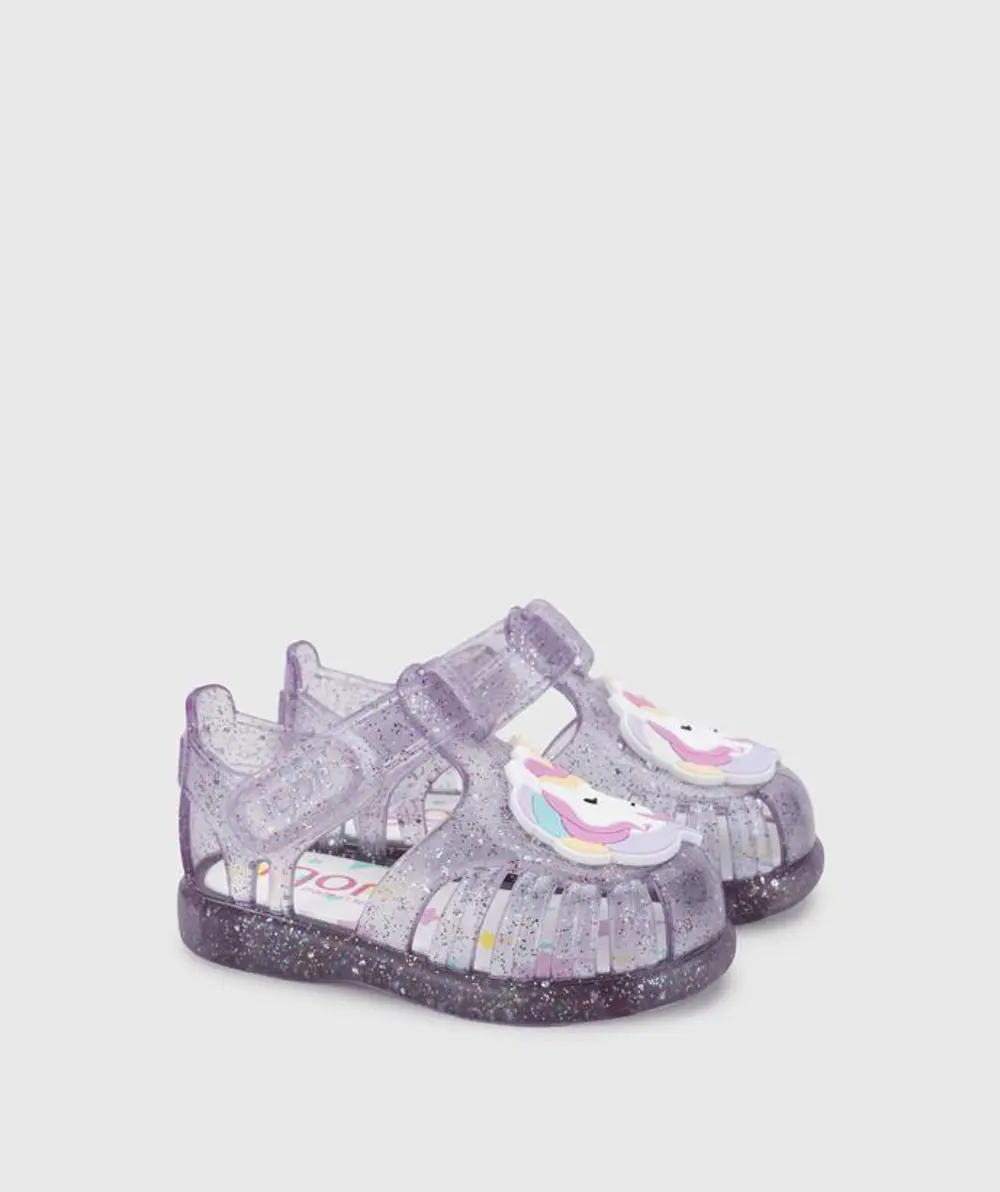 IGOR Tobby Unicornio Malva Multi Glitter Çocuk Sandalet S10341-35