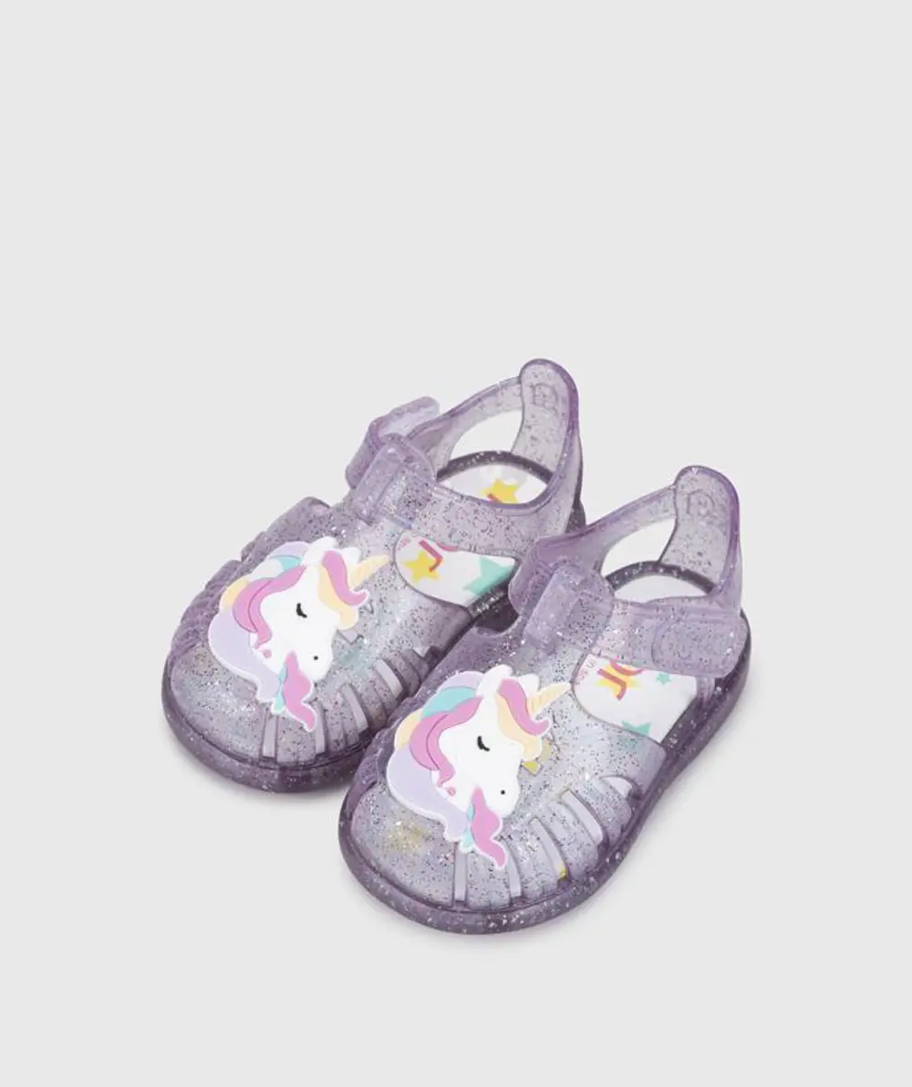 IGOR Tobby Unicornio Malva Multi Glitter Çocuk Sandalet S10341-35