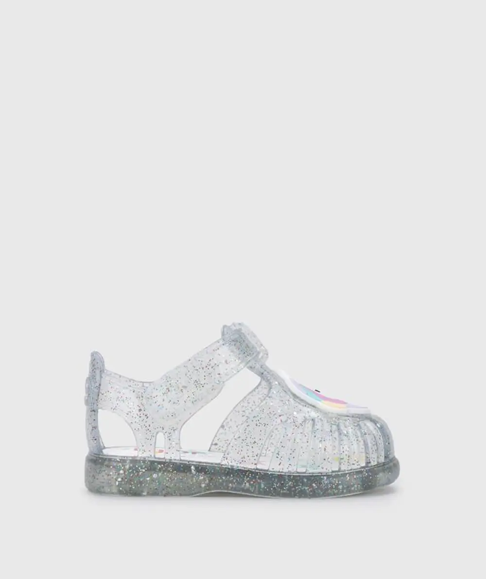 IGOR Tobby Unicornio Transparente Multi Glitter Çocuk Sandalet S1