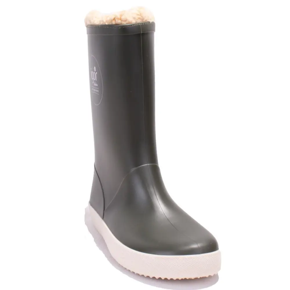 İgor W10207 Splash Nautico Borreguito Haki Ortopedik Kürklü Erkek