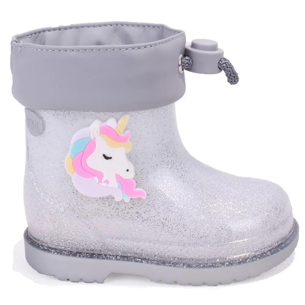 İgor W10339 Bimbi Unicornio Gümüş Ortopedik Kız Çocuk Yağmur Çizm