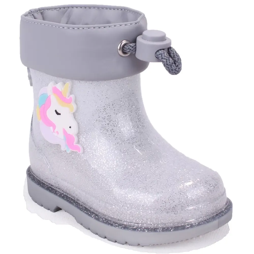 İgor W10339 Bimbi Unicornio Gümüş Ortopedik Kız Çocuk Yağmur Çizm