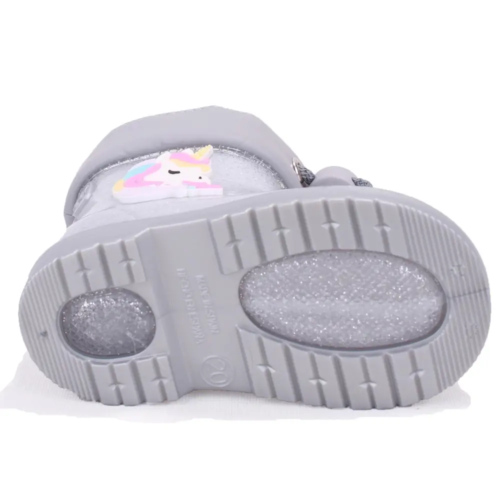 İgor W10339 Bimbi Unicornio Gümüş Ortopedik Kız Çocuk Yağmur Çizm