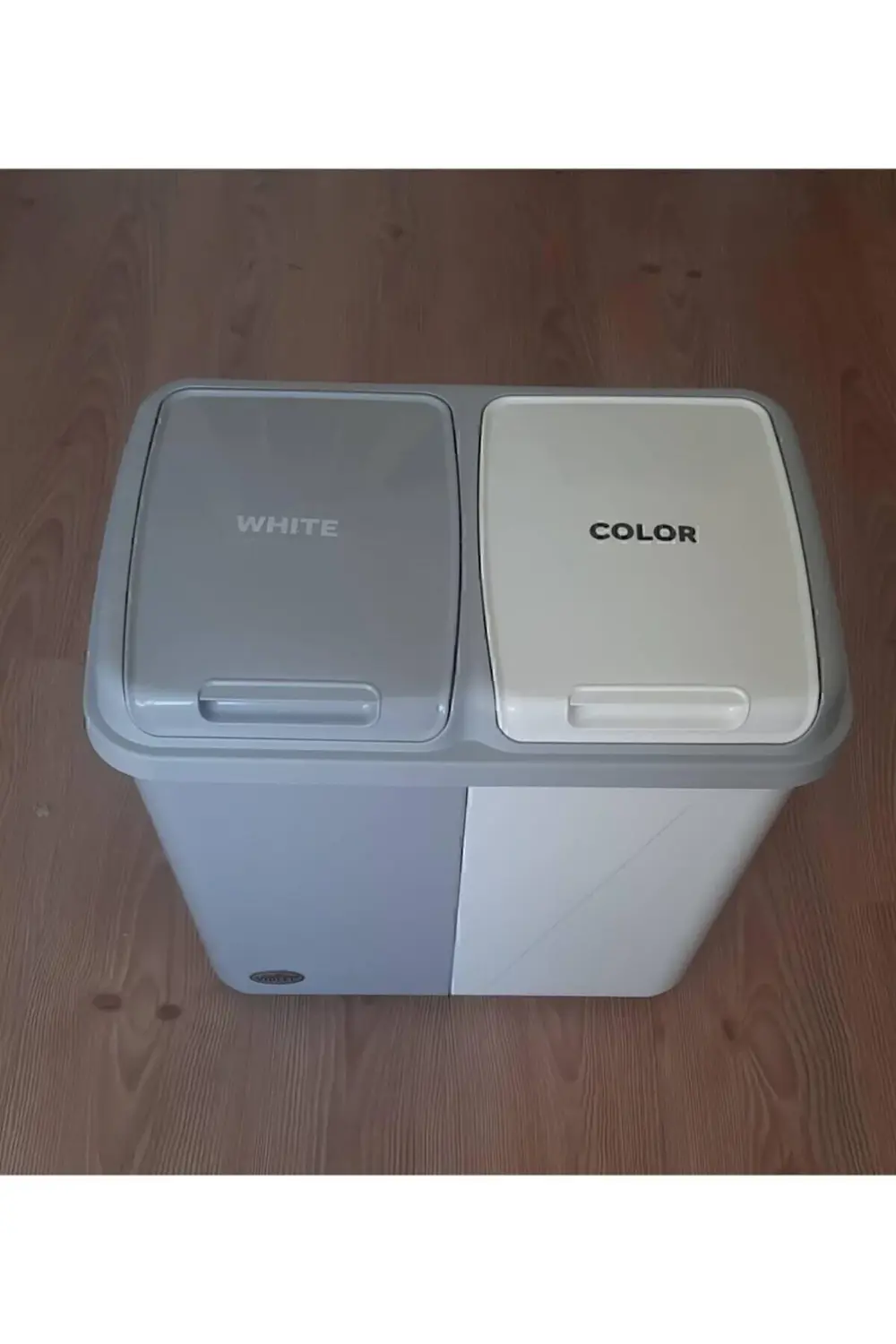 Iki Bölmeli Kirli Çamaşır Sepeti 48 X 30 X 44 Cm ( Küçük Boy )