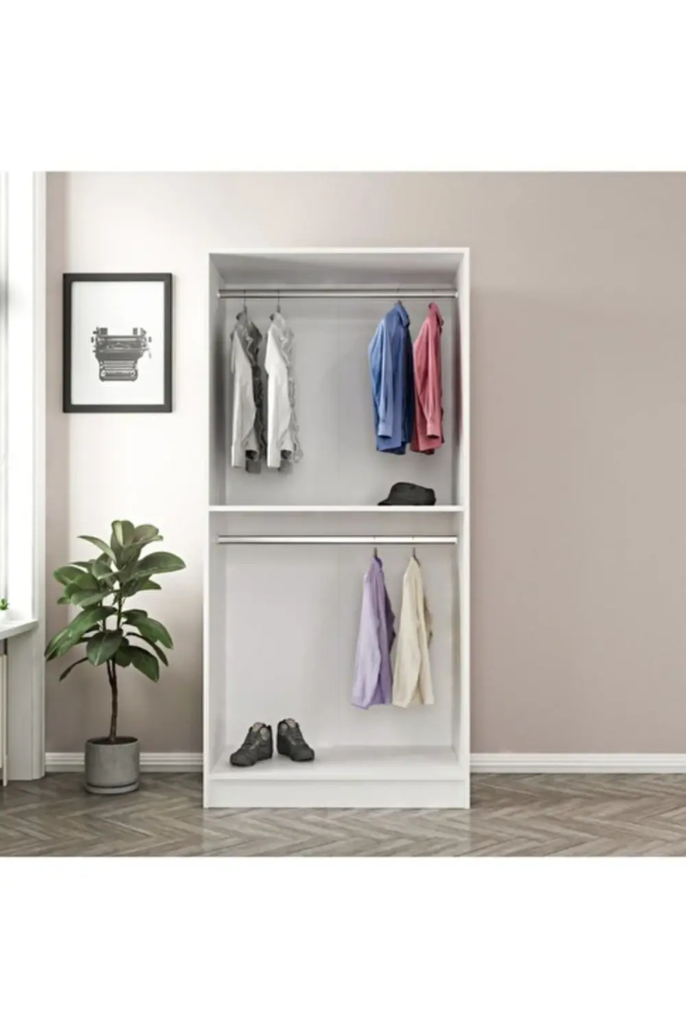 Farooq Mobilya Dekarasyon İki Elbise Dolabı