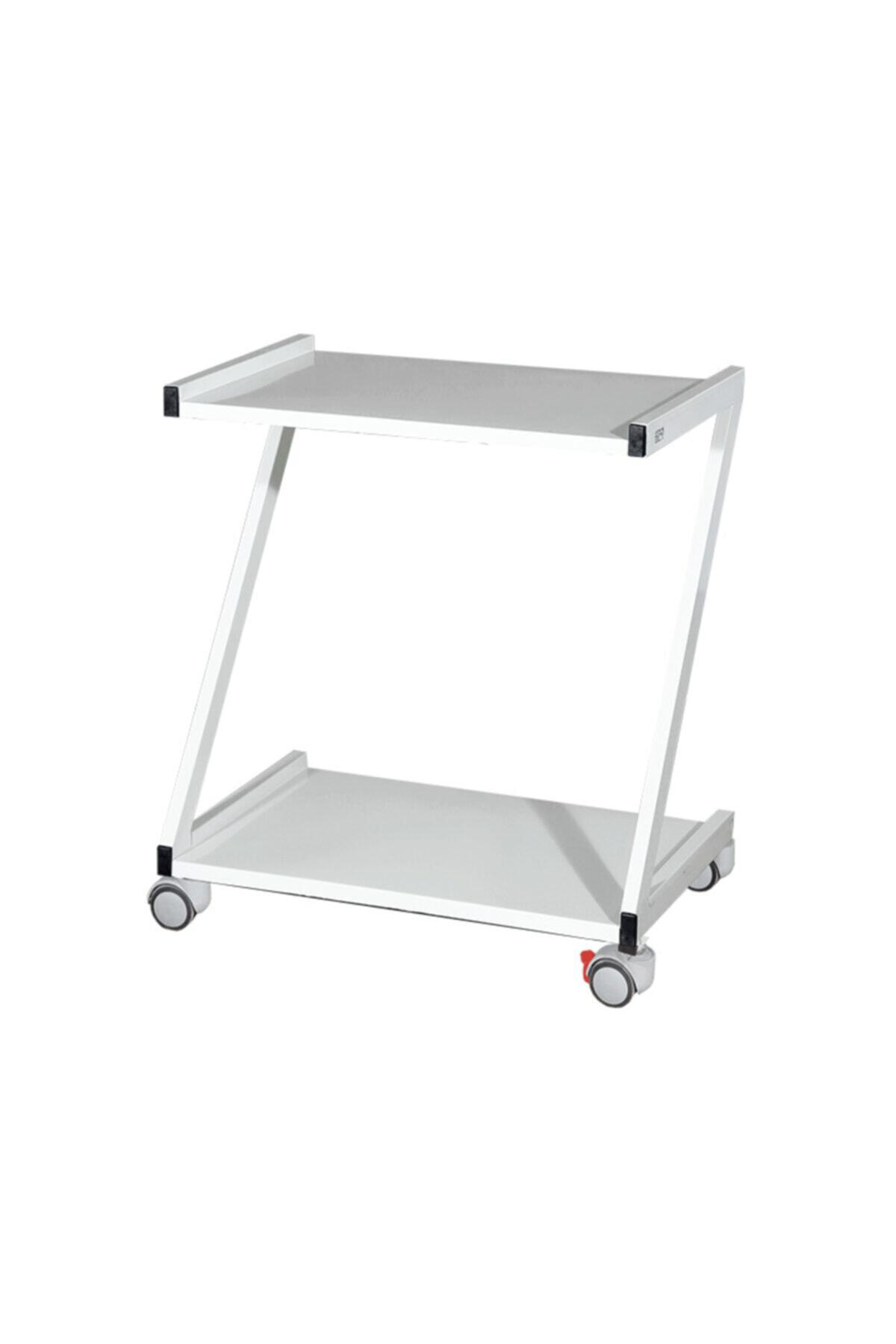 Vera İki Katli Z Tipi Cihaz Arabasi Pansuman Arabasi Frenli