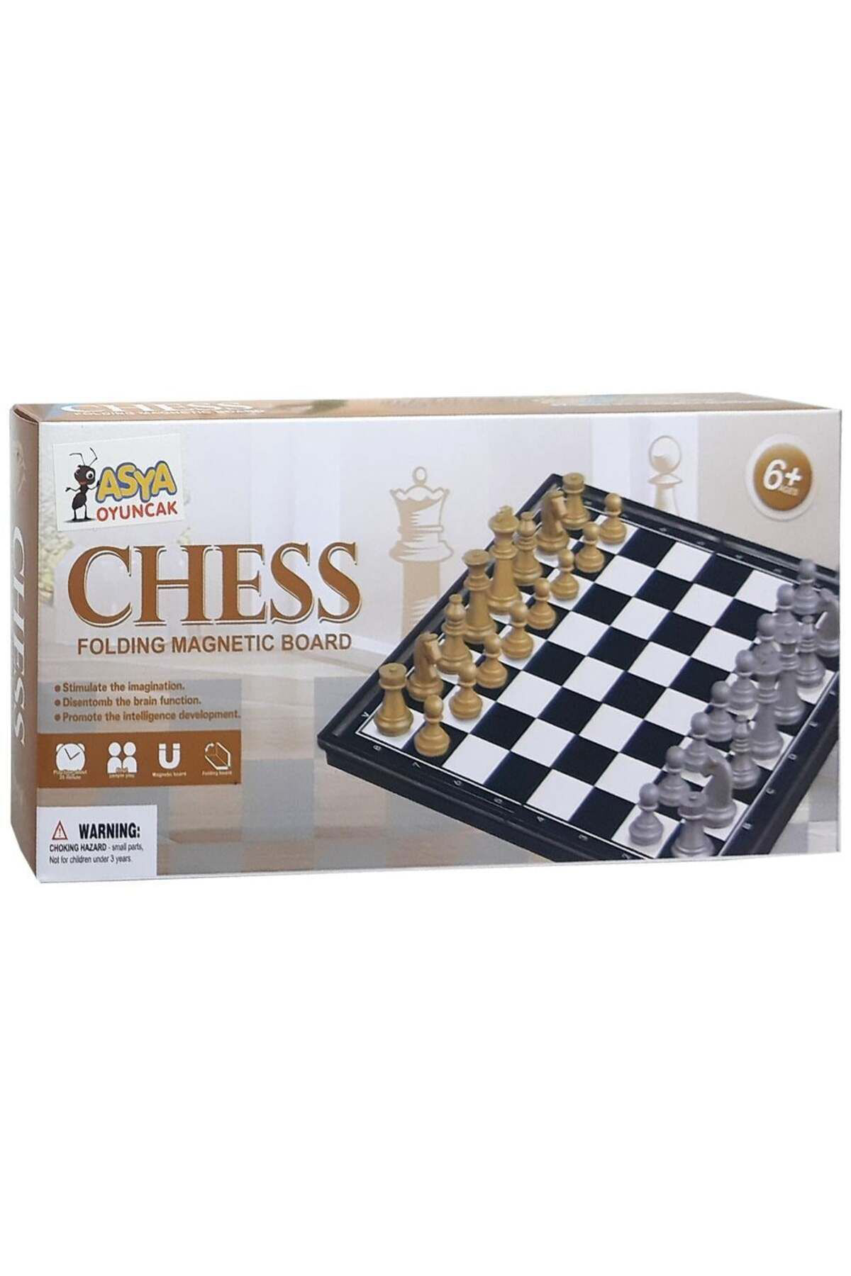 Oyuncak Store İki Kişilik Etkileşimli Altın Ve Gümüş Manyetik Satranç Çukurlu O
