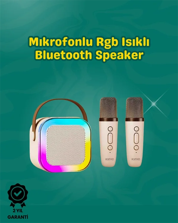 İki Mikrofonlu Renkli LED Işıklı Karaoke Cihazı Fiyatı, Yorumları ve Özellikleri