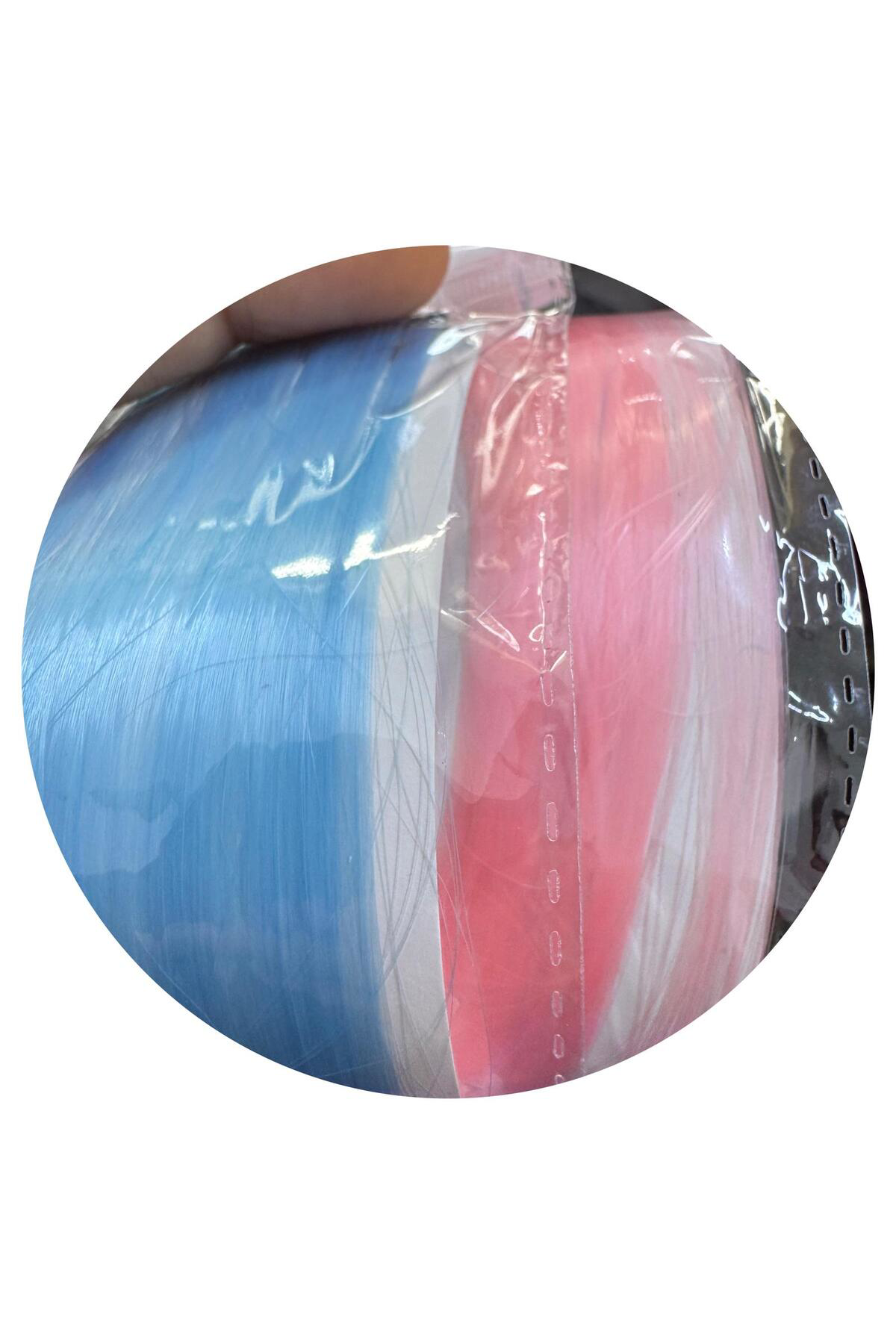 Arestokaaksesuar İki Renkli Çıtçıt Tokalı Yan Postiş Saç Aksesuarı Tinsel Saç