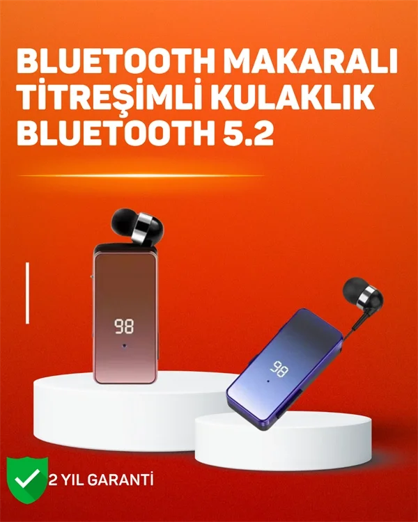 İki Telefona Aynı Anda Bağlanan Bluetooth 5.3 Klipsli Kulaklık – MFB Çok Noktalı Bağlantı İki Telefona Aynı Anda Bağlanan Bluetooth 5.3 Klipsli Kulaklık – MFB Çok Noktalı Bağlantı