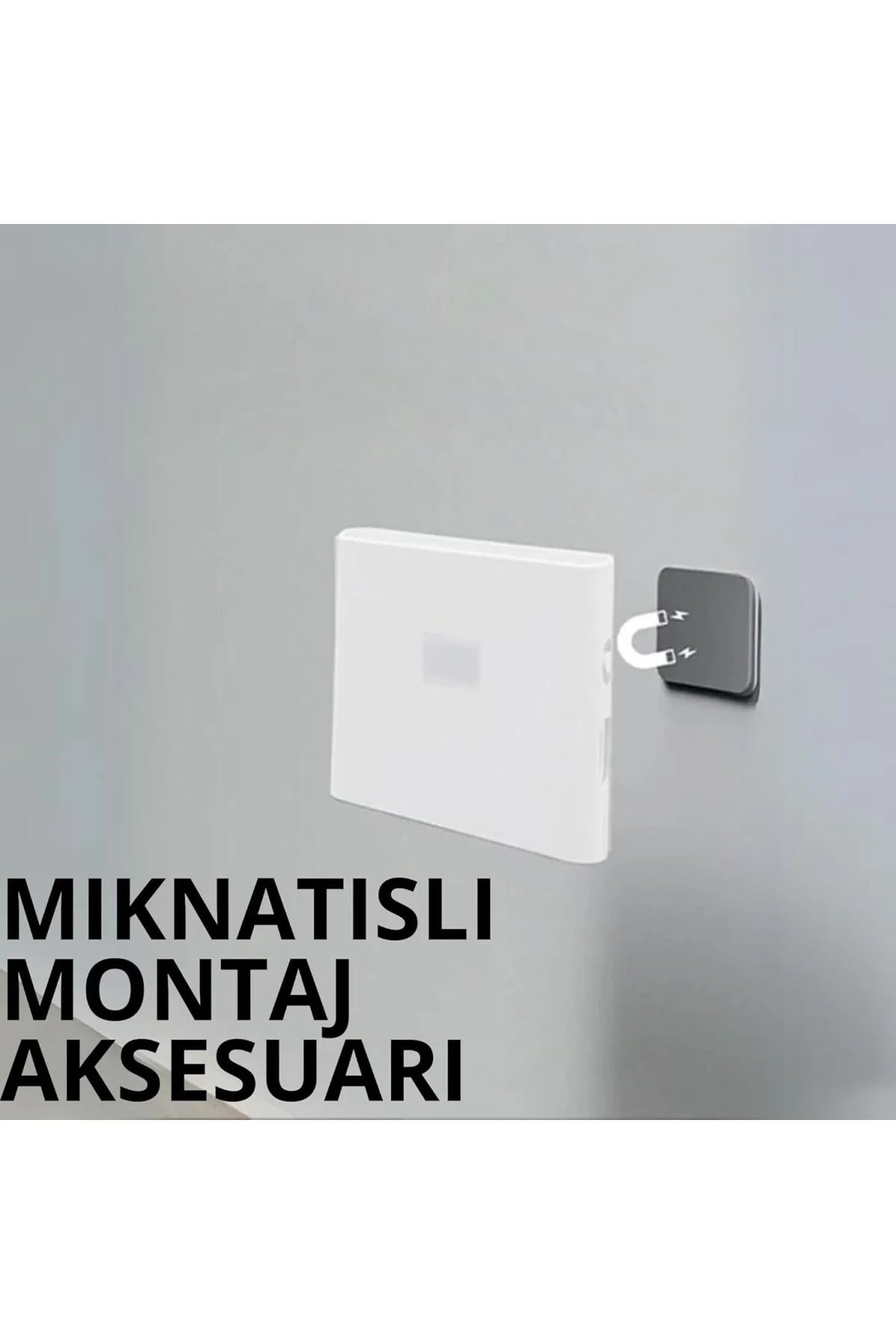 İki Yönlü Şarj Edilebilir Mıknatıslı Sensörlü Led Aplik 2700K Gün