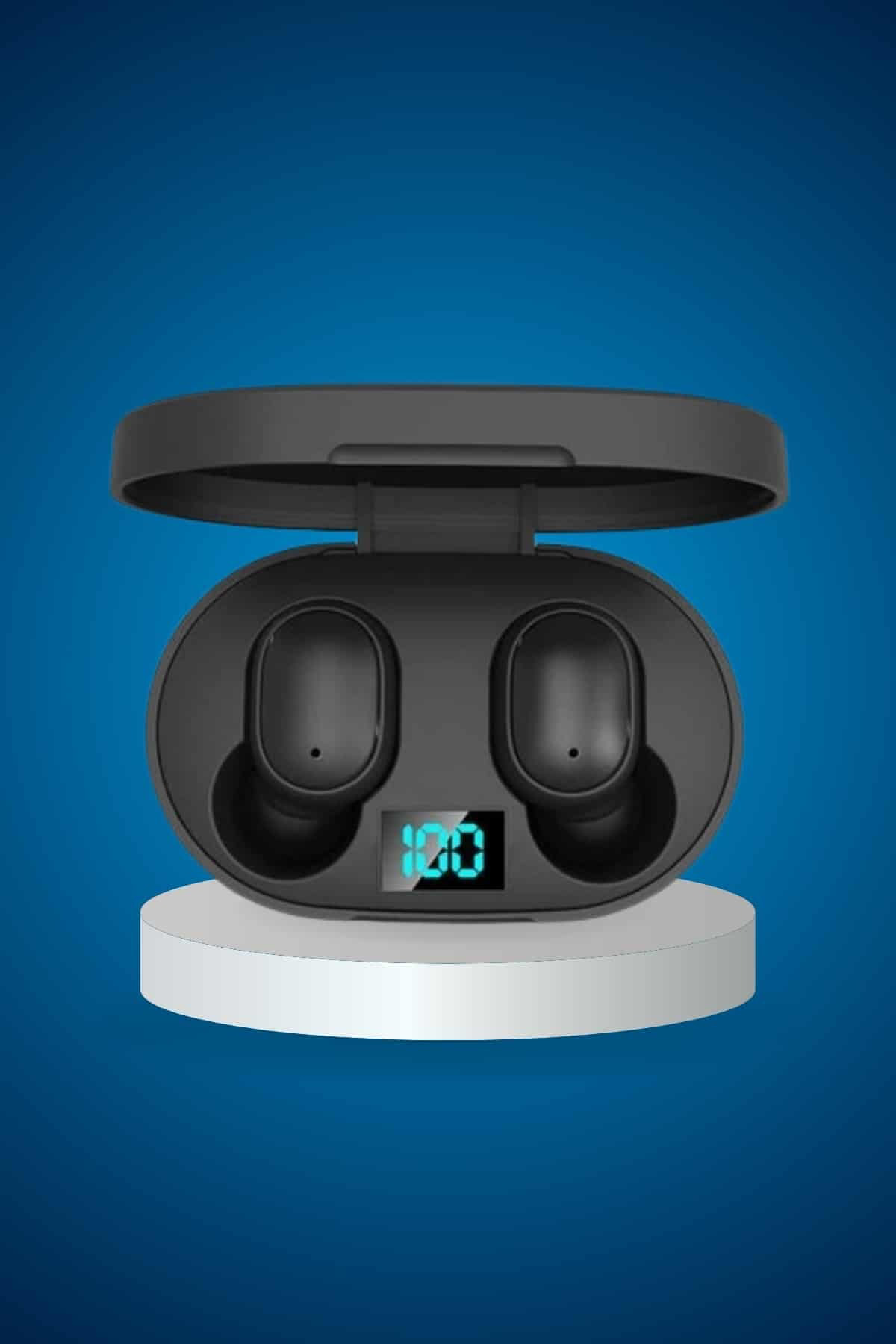 İkili Bluetooth Kulaklık Dijital Göstergeli Uzun Pil Ömrü Yüksek 