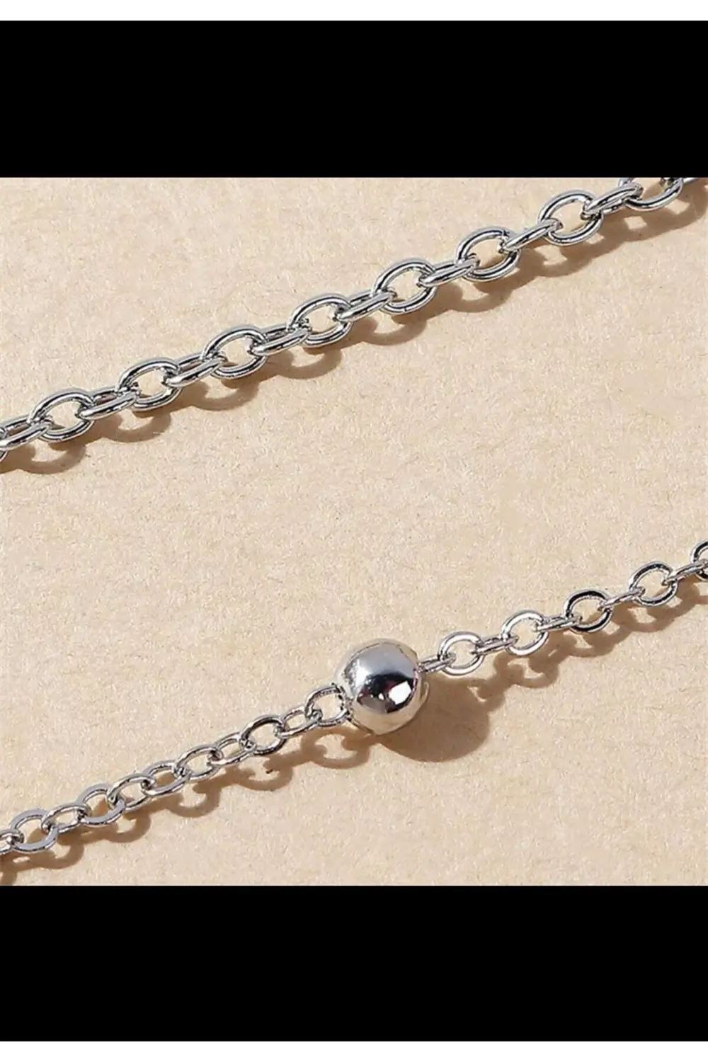 ikili dorika rodyum kaplama kararmaz bel zinciri