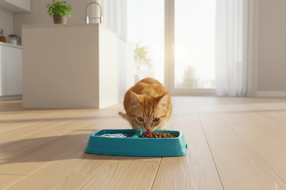 İkili Kedi Köpek Mama Kabı Ayrı Bölmeli Tasarım Pratik Beslenme S