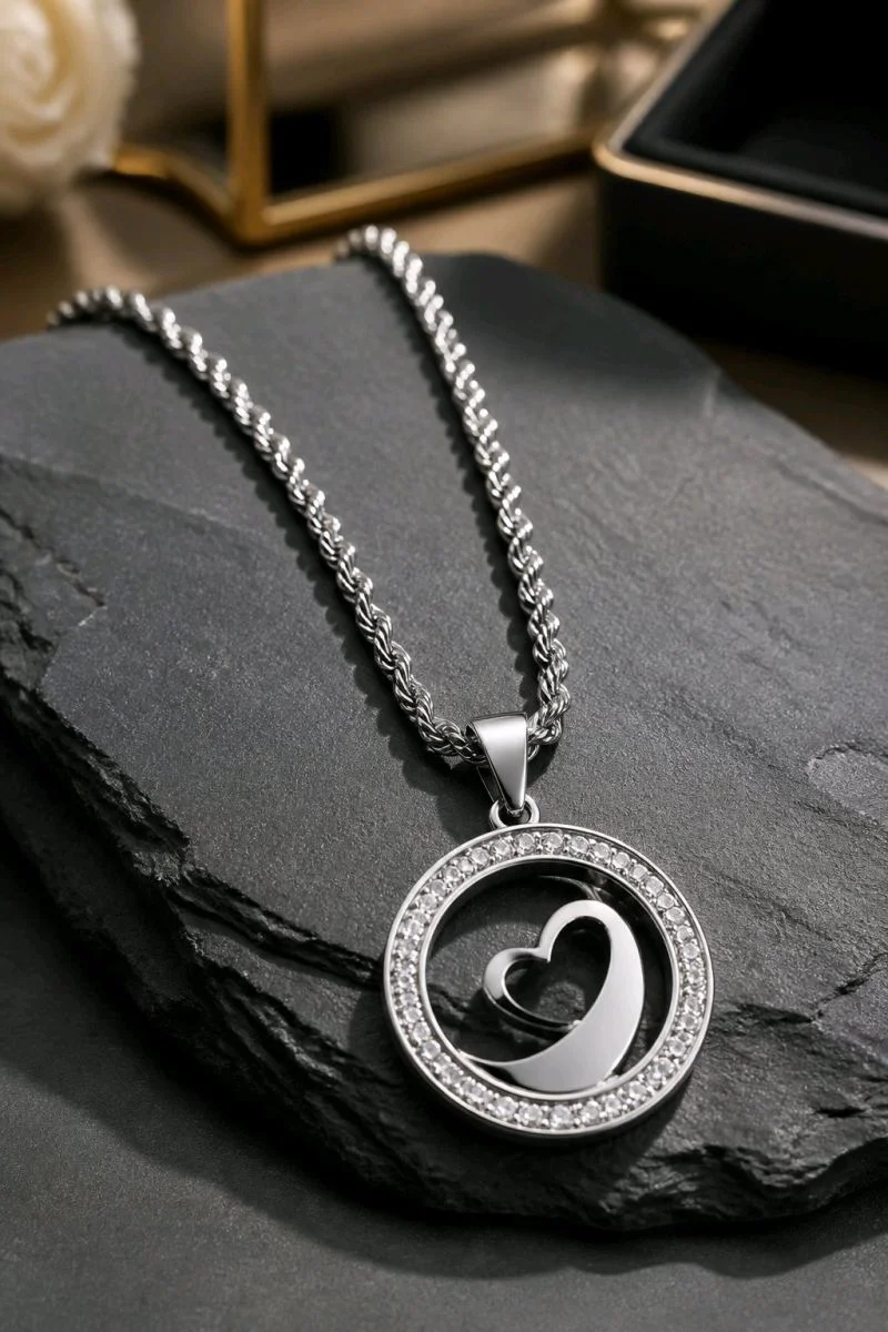 İkili Lüks Mine İncili Figürlü 45 cm Ayarlanabilir Kolye