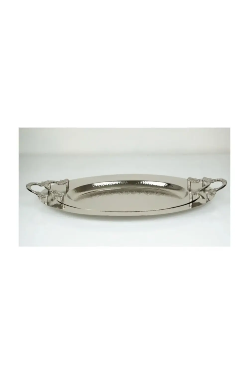 Ikili Oval Dövme Desenli Tepsi Seti Çay Tepsisi