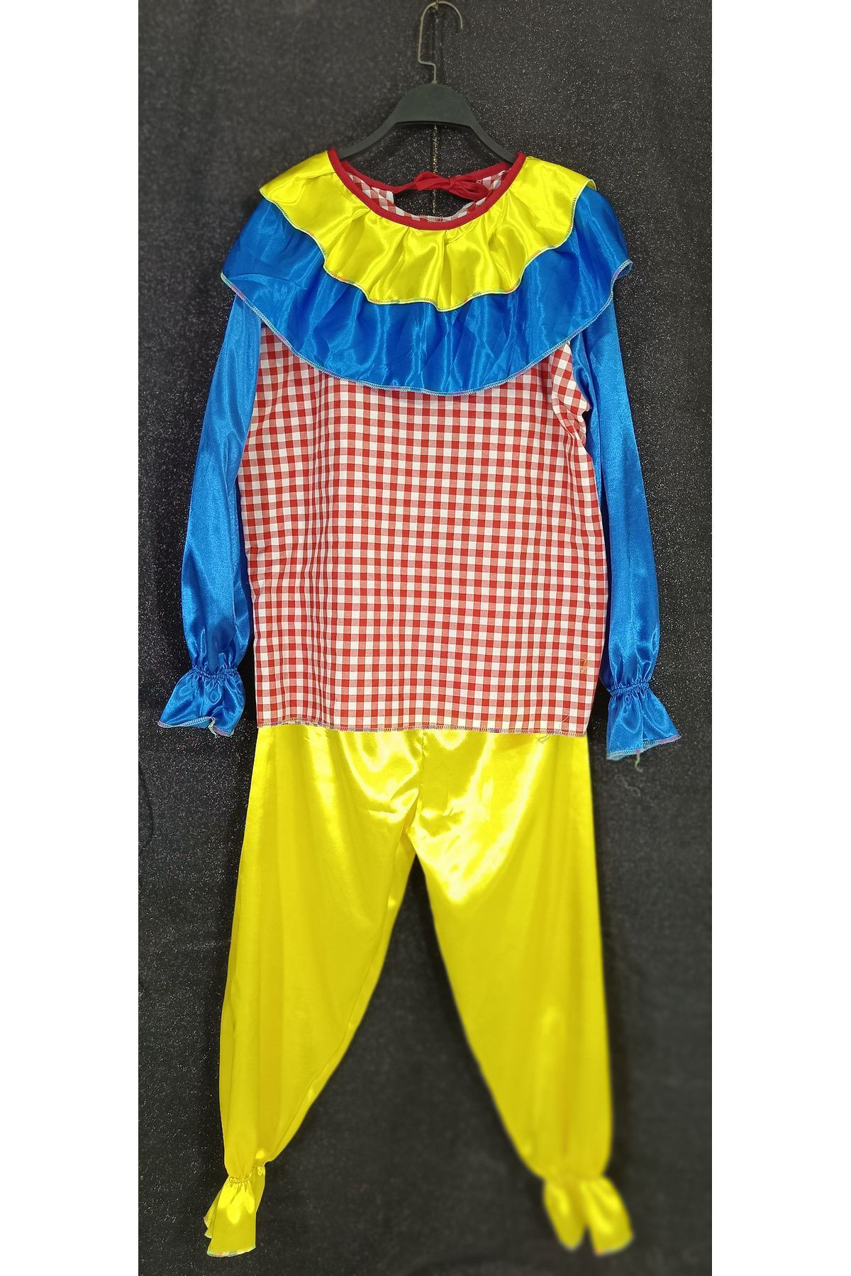 Tasarim Rengarenk Kostüm İkili Palyaço Kostümü