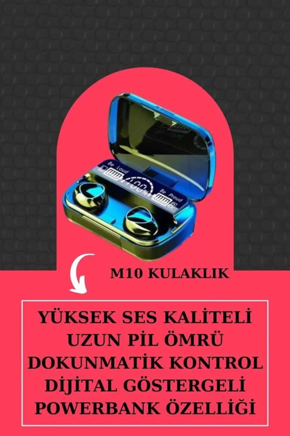 İkili Set Akıllı Saat Ve Bluetooth Kulaklık Kablosuz Uzun Pil Ömr
