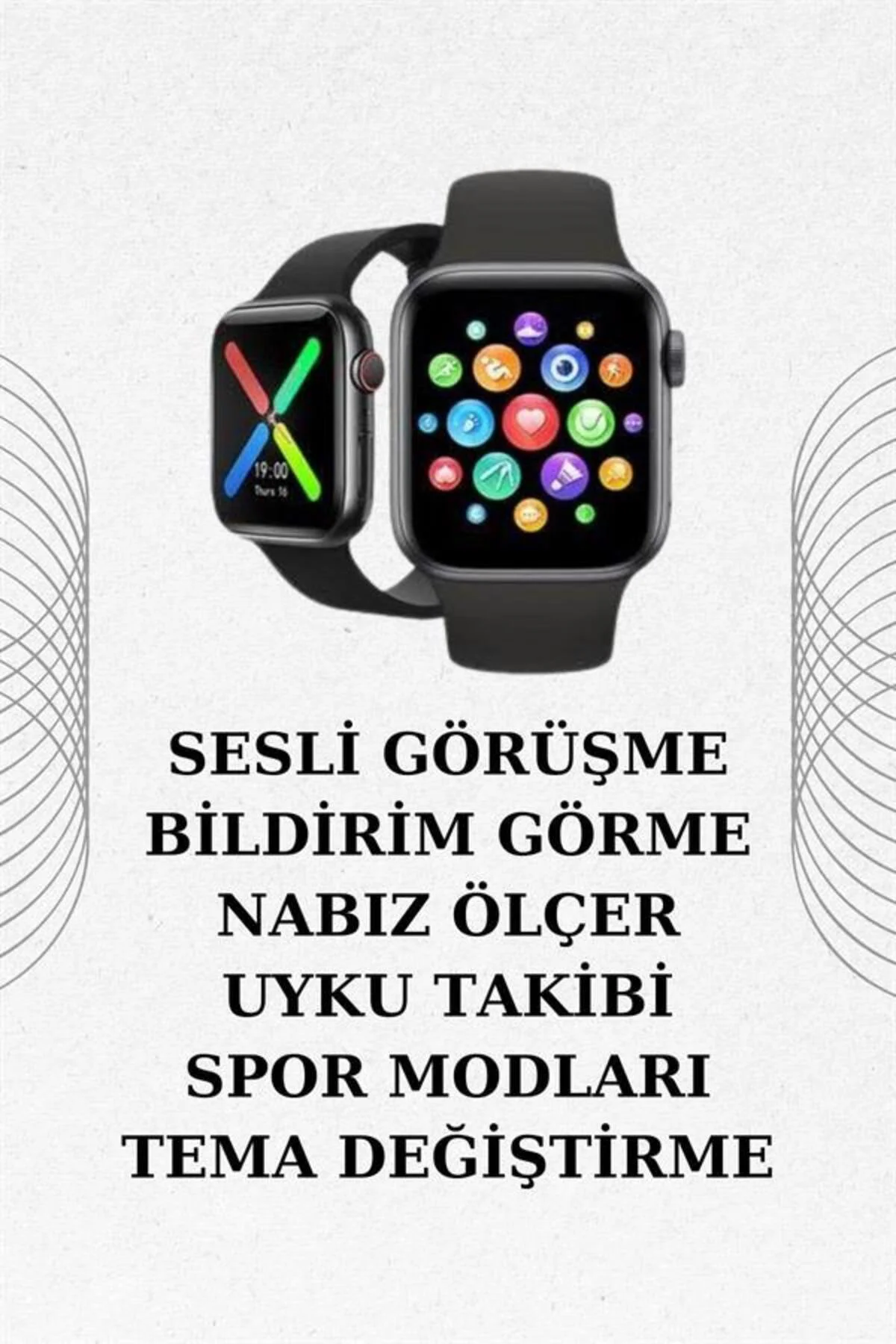 İkili Set Dev Ucuz Kulaklık Ucuz Akıllı Saat Gürültü Önleyici Uzu