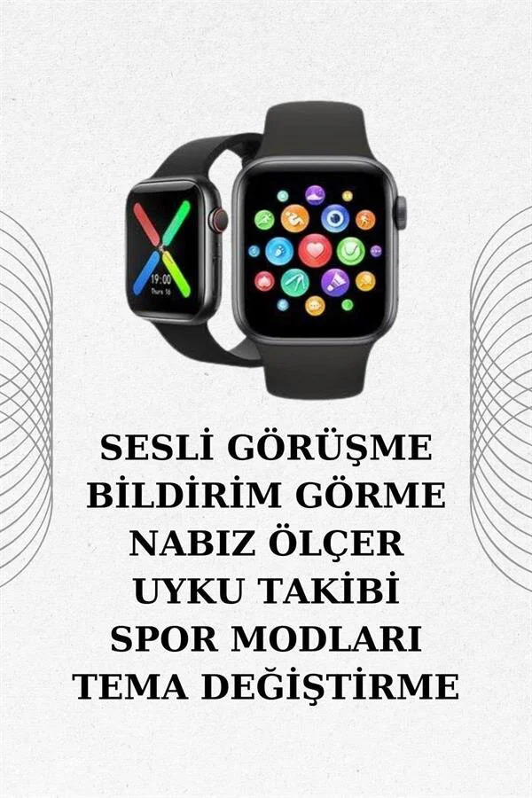 İkili Set: Gürültü Önleyici Bluetooth Kulaklık ve Akıllı Saat - Uzun Pil Ömrü ve Spor Takibi