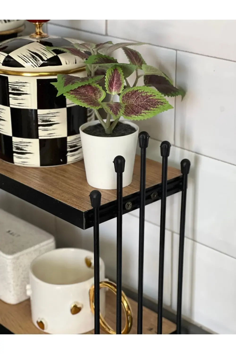 İKİLİ TEL RAF Mutfak Raf ÇAM Tezgah Üstü Raf Kahve Köşesi Raf Ban