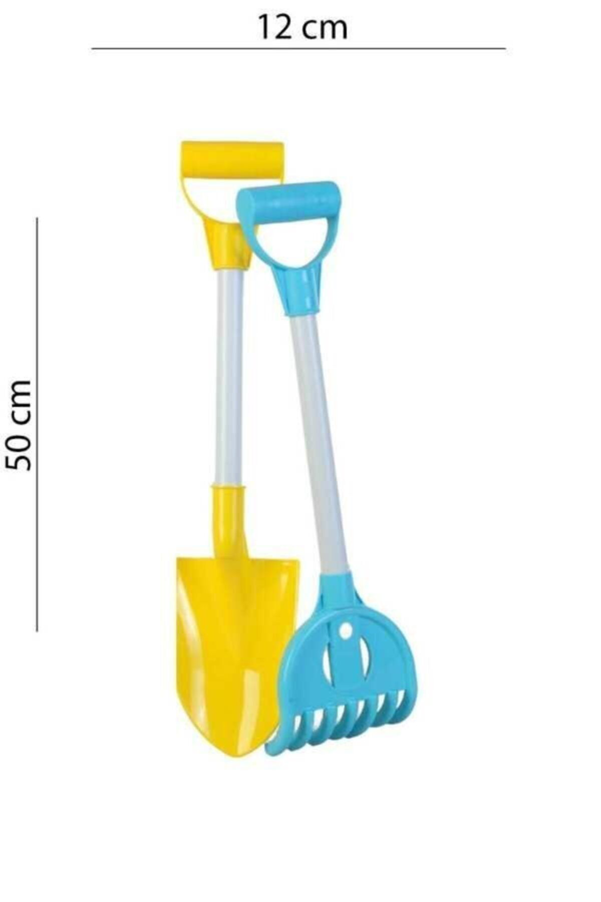 Heticaret İkili Tırmık Kürek Seti - Plaj Bahçe Seti Tarım Oyuncakları