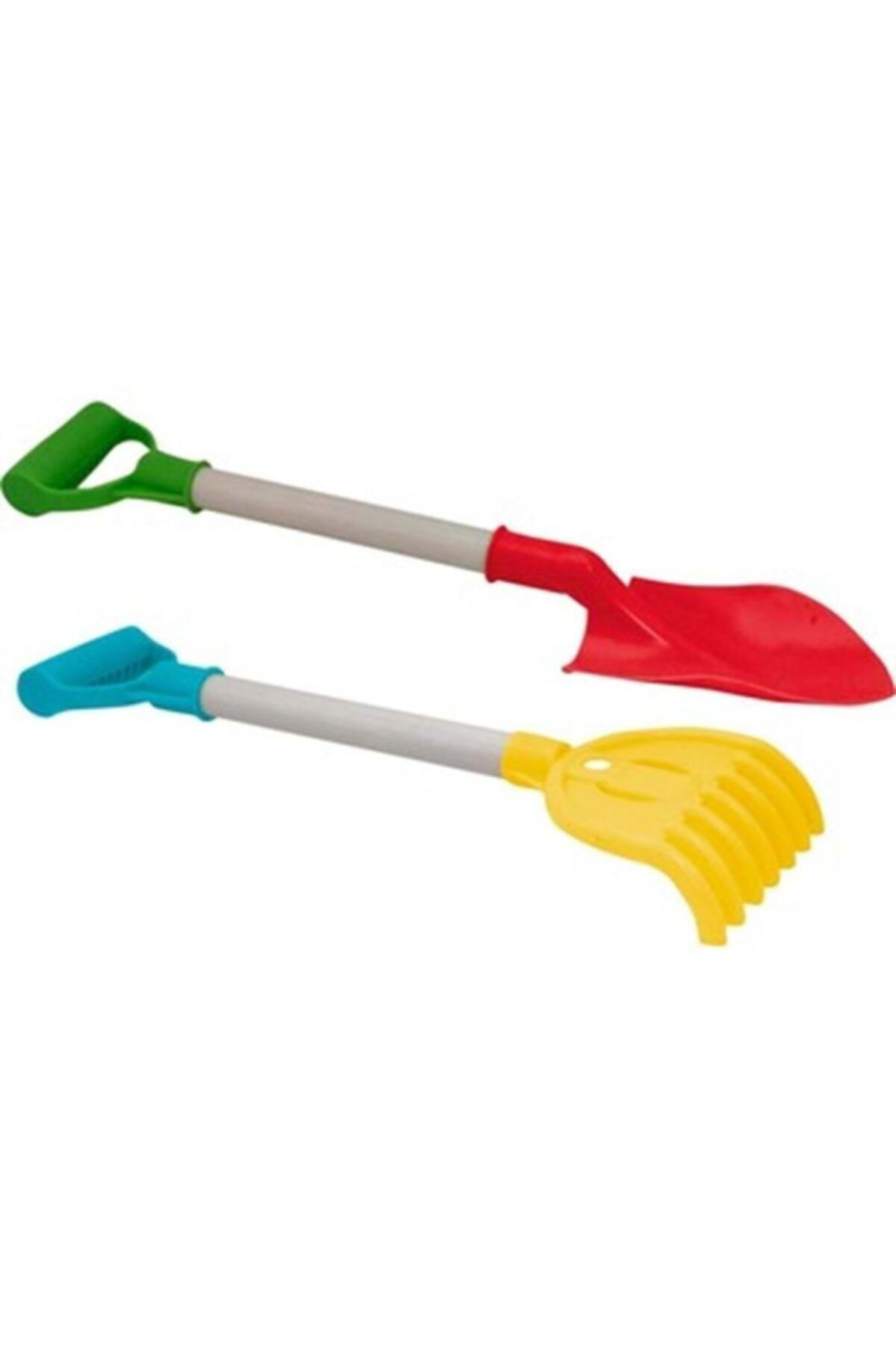 Heticaret İkili Tırmık Kürek Seti - Plaj Bahçe Seti Tarım Oyuncakları