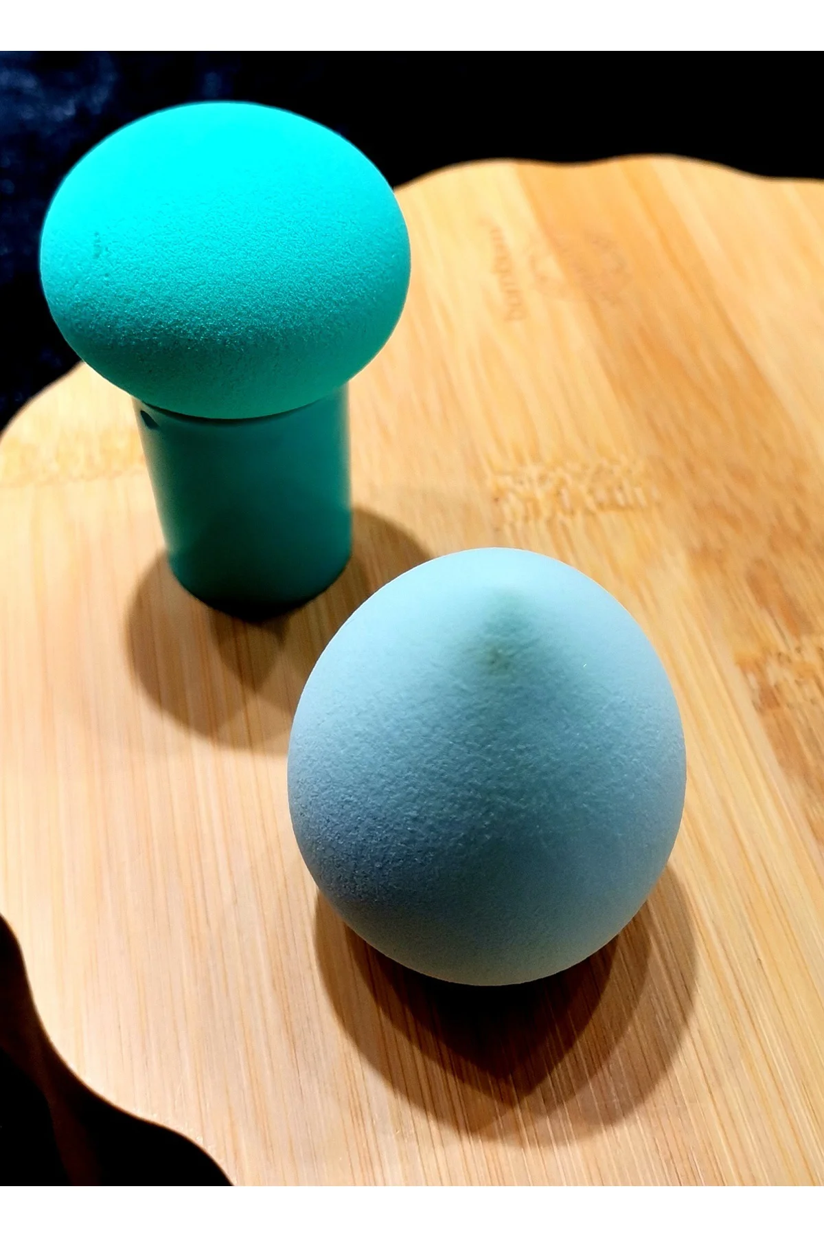 İkili Yeşil Yumuşak Makyaj Süngeri