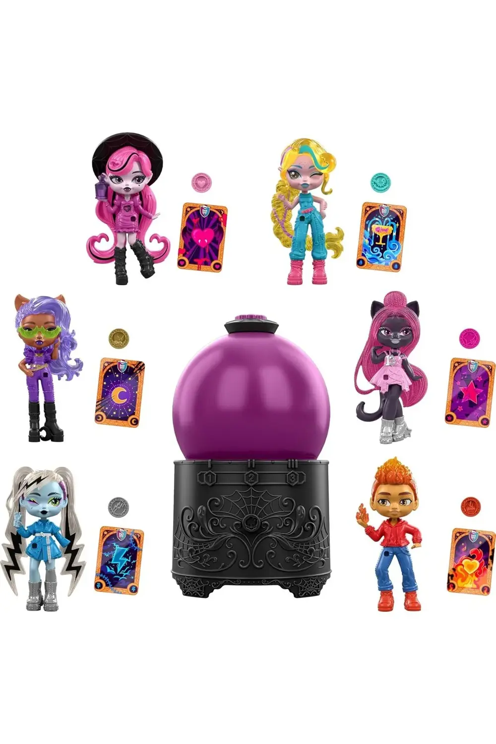 İksirleri Küre mini bebekler, su değişimli 8 cm'lik sürpriz karak