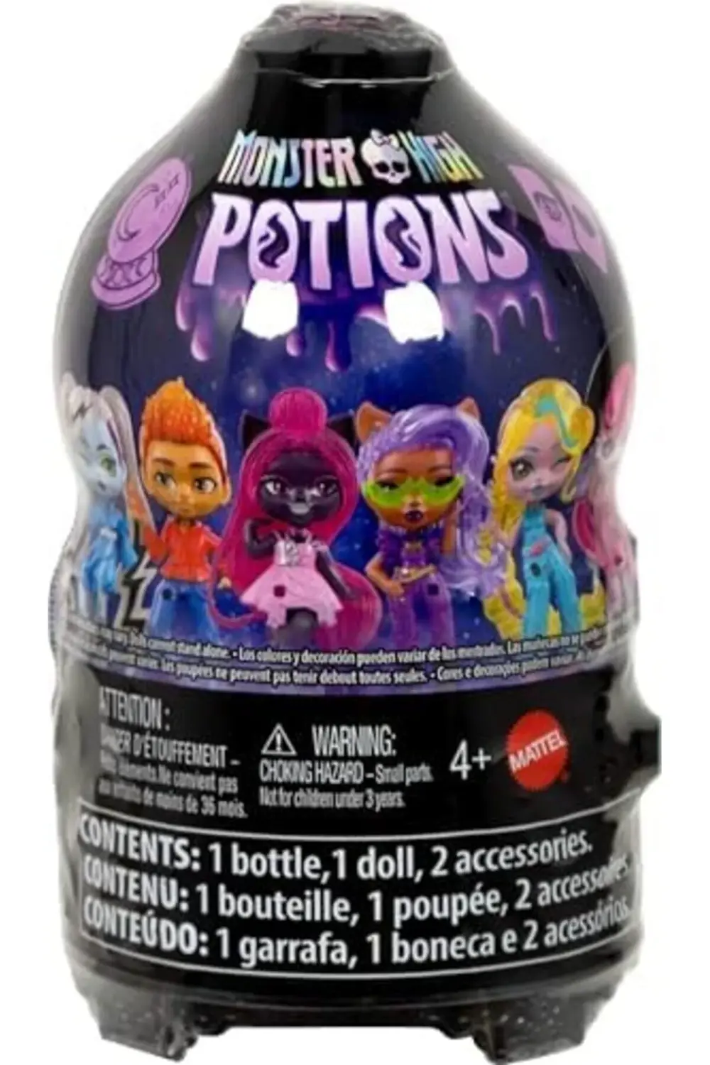 İksirleri Küre mini bebekler, su değişimli 8 cm'lik sürpriz karak