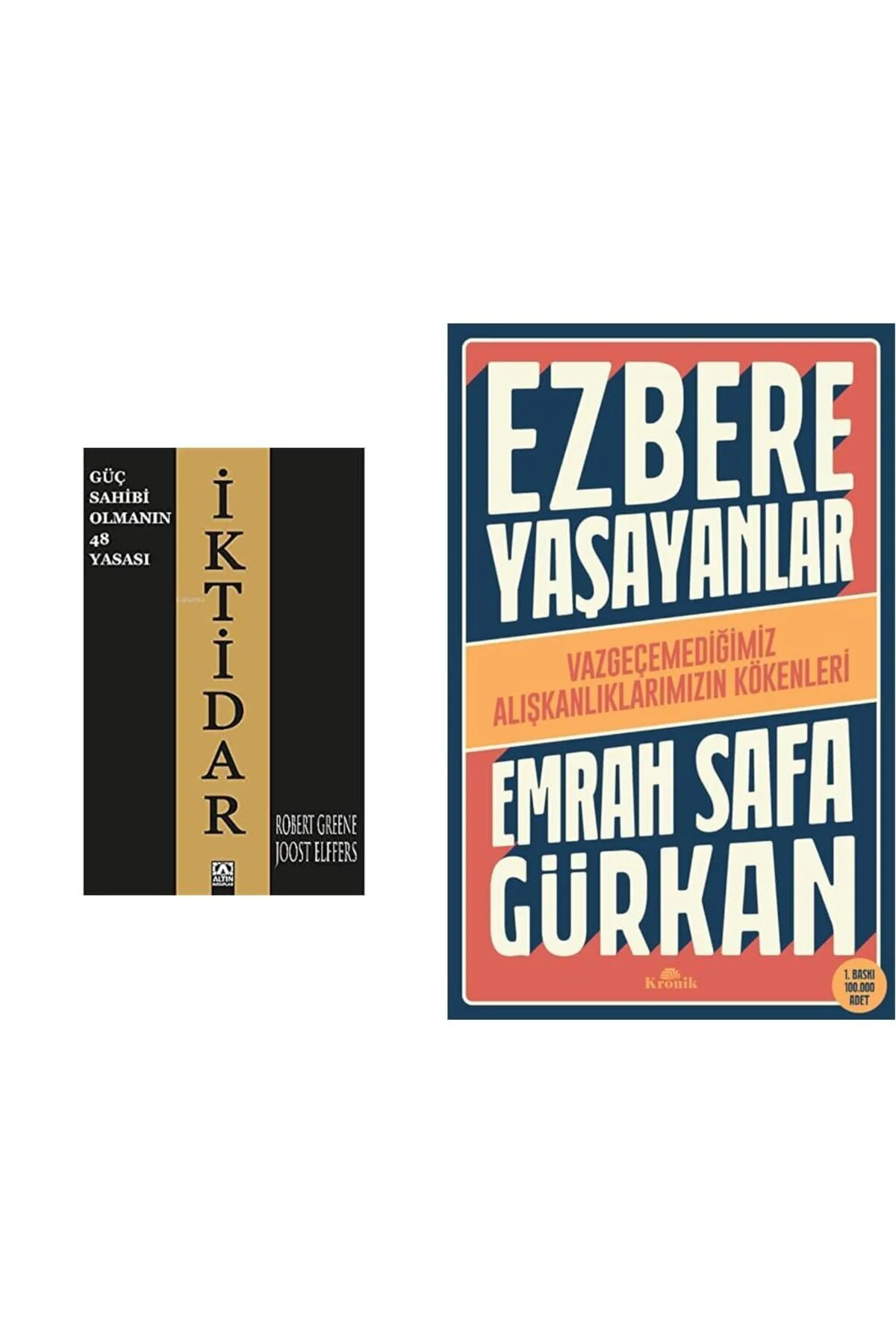 iktidar +ezbere yasayanlar=(2 kitap)