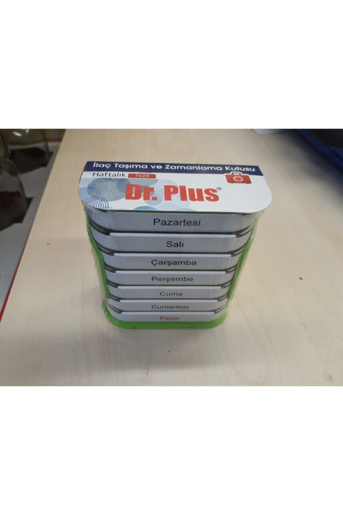 Ilaç Hap Saklama Kutusu Haftalık 7x24-(RENK:YEŞİL-MAVİ)