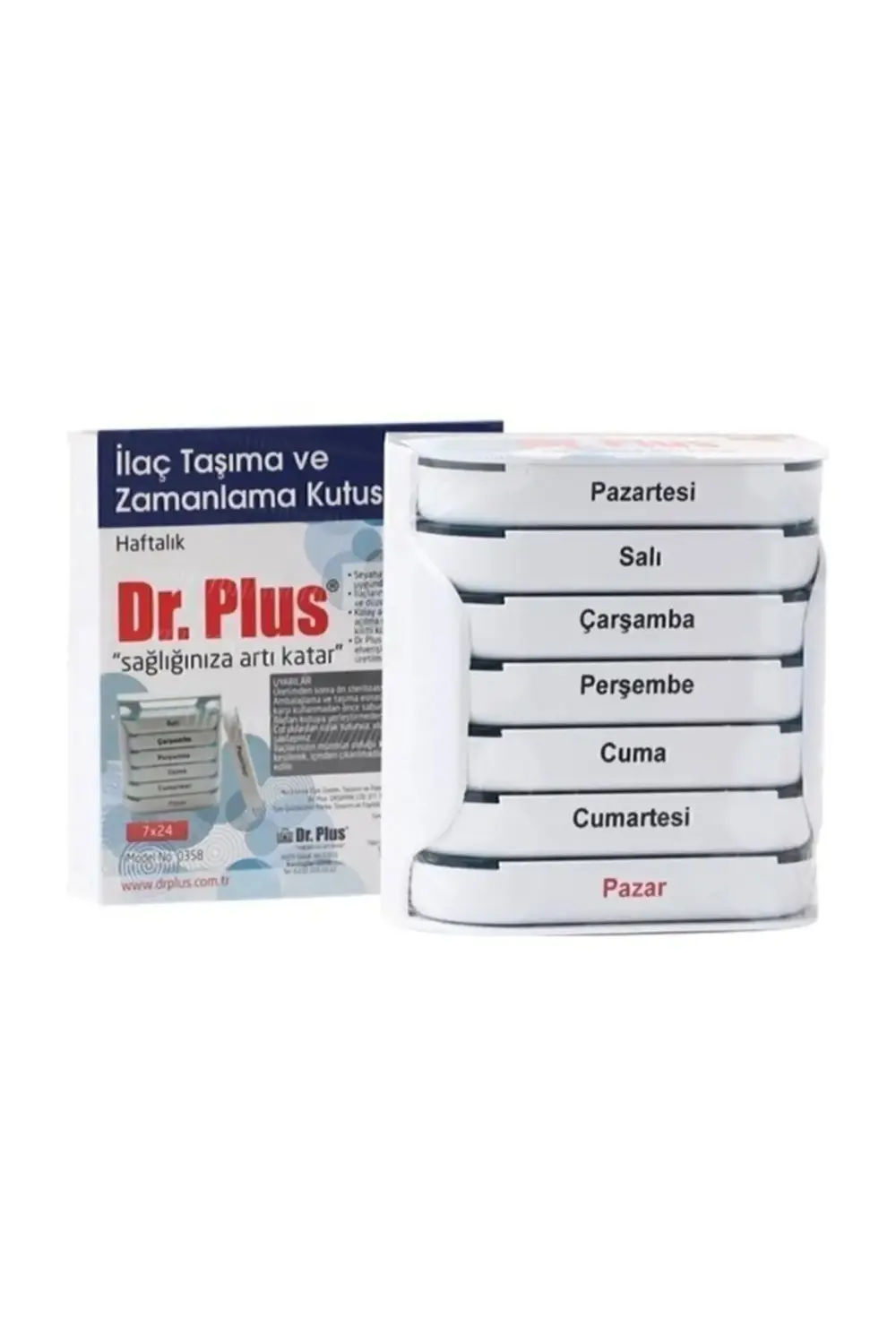 Ilaç Hap Saklama Kutusu Haftalık - 7x24