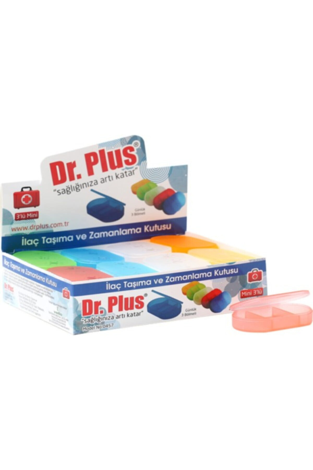 Ilaç Saklama Ve Zamanlama Kutusu. Mini 3 (24 ADET) Dr. Plus