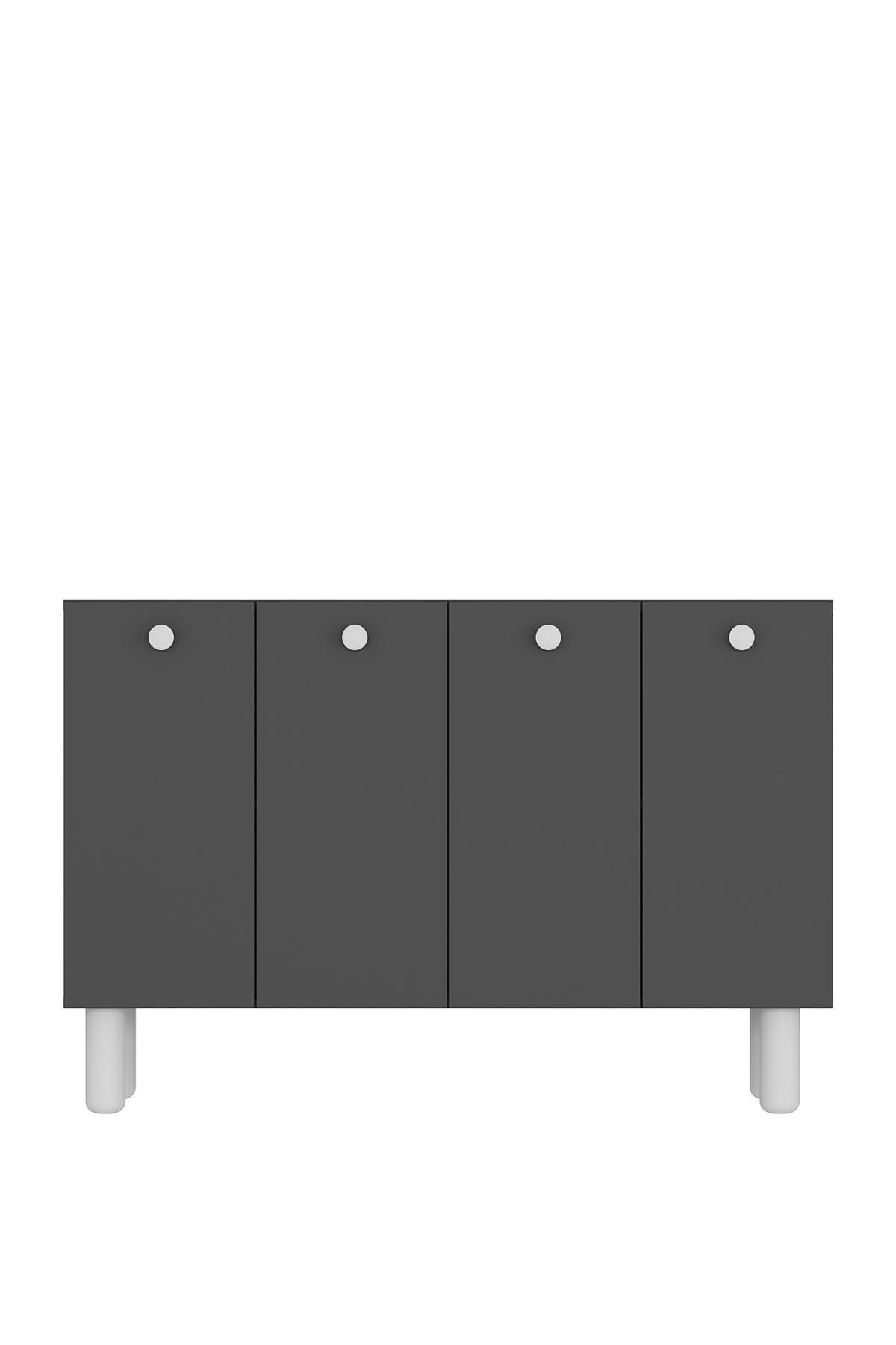 Cantek Dizayn İlayct Bohem Ofis Evrak Dolabi Antrasit-Antrasit-Beyaz