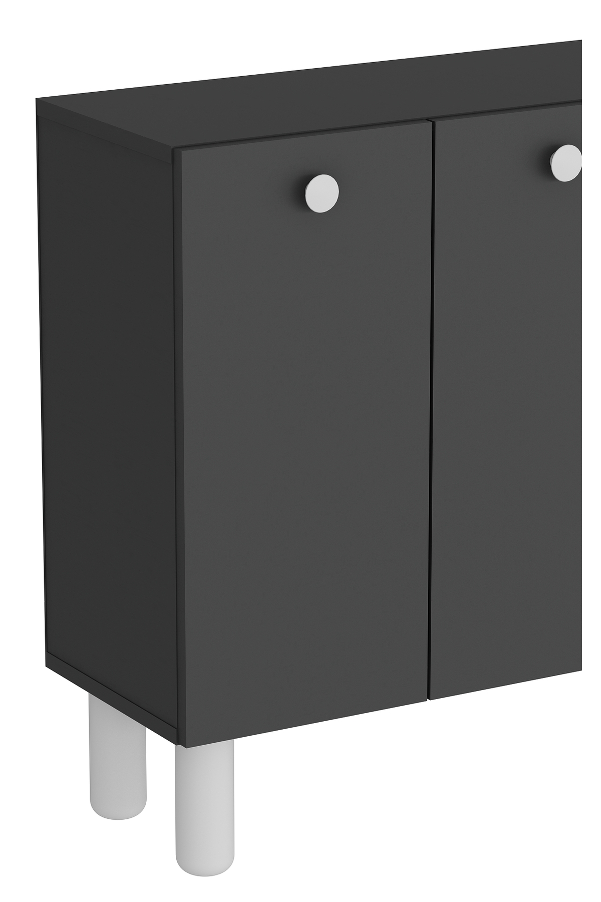 Cantek Dizayn İlayct Bohem Ofis Evrak Dolabi Antrasit-Antrasit-Beyaz