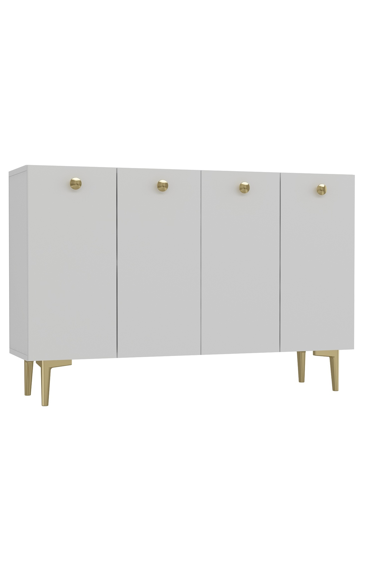 Cantek Dizayn İlayct Bohem Ofis Evrak Dolabi Beyaz-Beyaz-Siyah