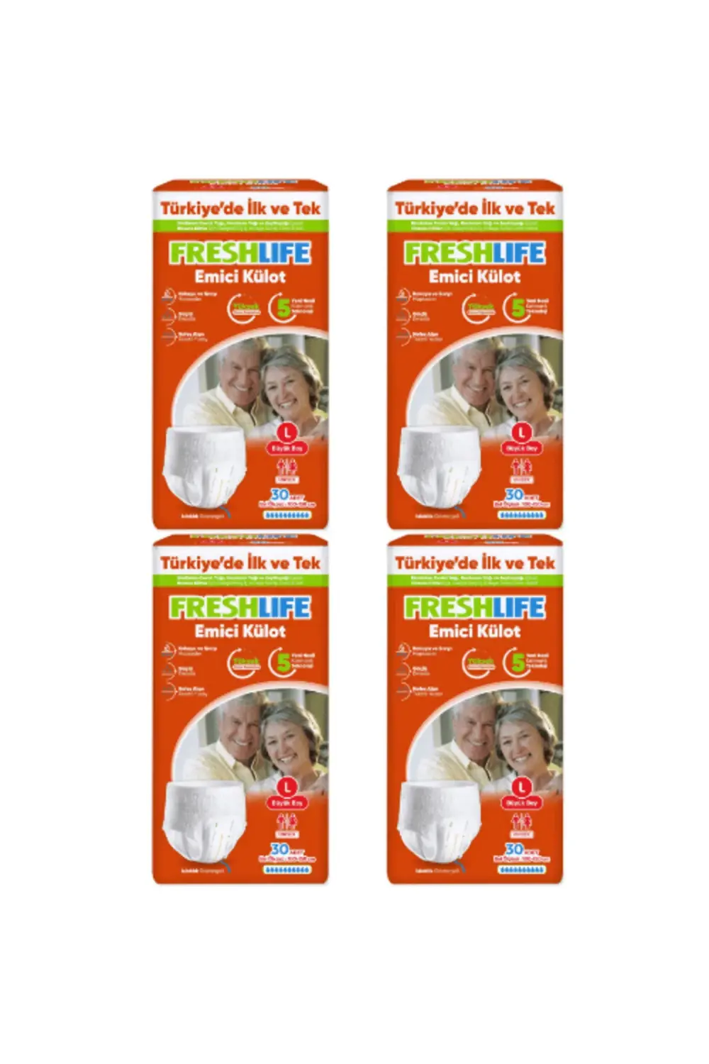 İLBAY - FRESHLİFE EMİCİ KÜLOT L (BÜYÜK BOY) 120 ADET