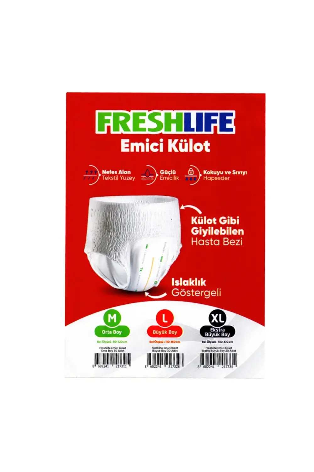 İLBAY - FRESHLİFE EMİCİ KÜLOT L (BÜYÜK BOY) 120 ADET