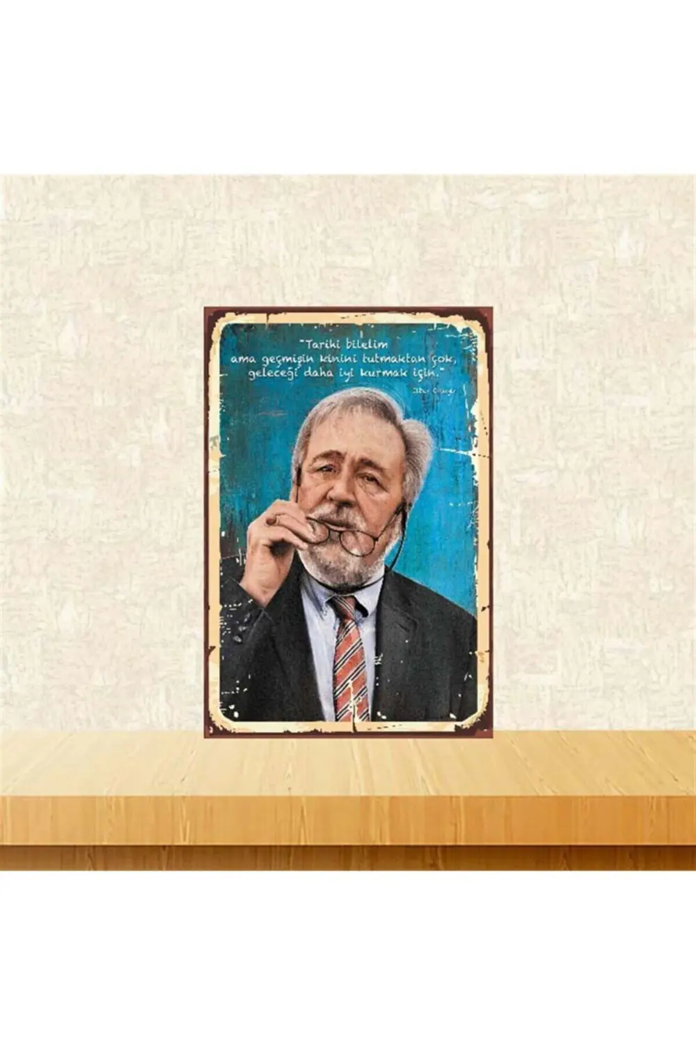Ilber Ortaylı Tarihi Bilelim 20-30 Cm Retro Ahşap Poster Tkfx3977