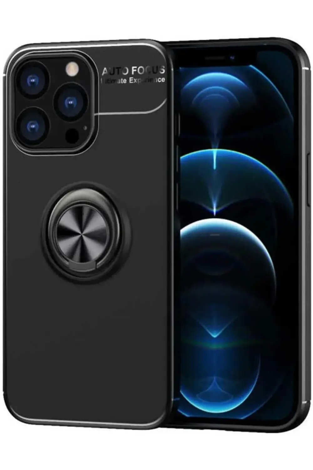 İle Uyumlu iPhone 14 Pro Kılıf Rl Silikon Kapak, Siyah 1125545