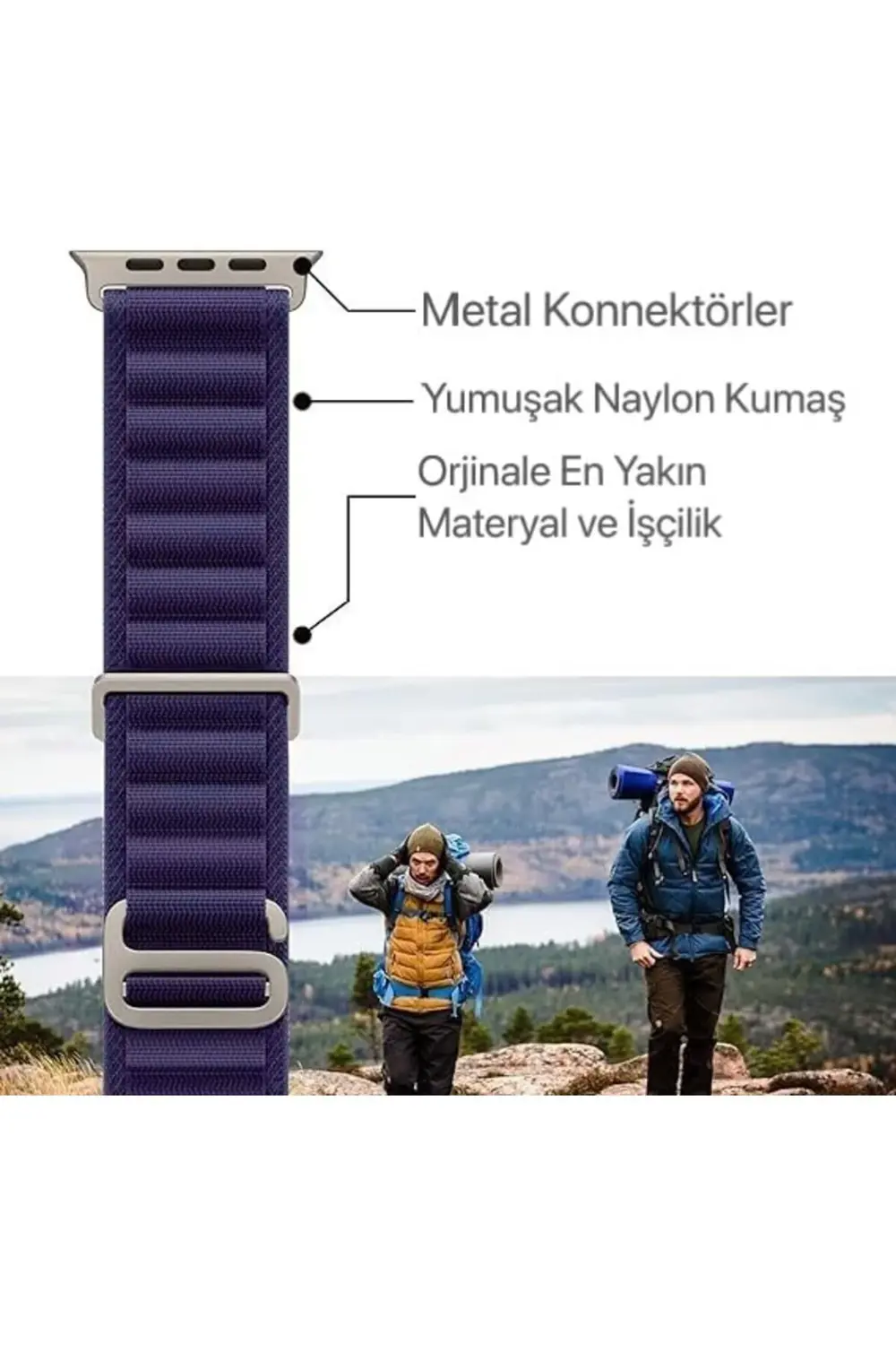 ile Uyumlu Yeni Nesil 2023 Serisi Kumaş Kordon Ultra - 42-44-45-4