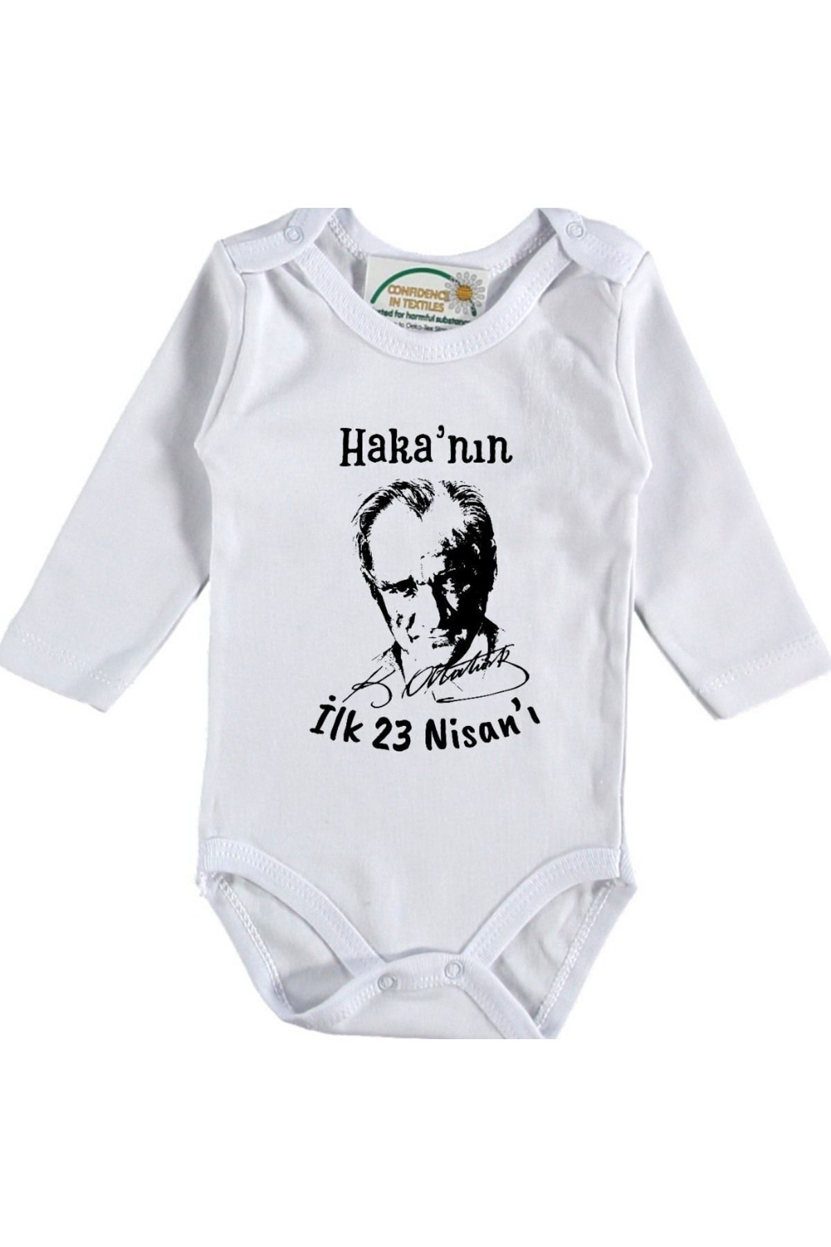 İlk 23 Nisan'ı Yazılı Bebek Zıbın